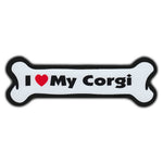 Dog Bone Magnet - I Love My Corgi