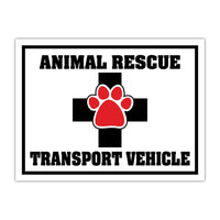 Magnet - Animal Rescue Transport Vehicle Door Magnet (12" x 9")