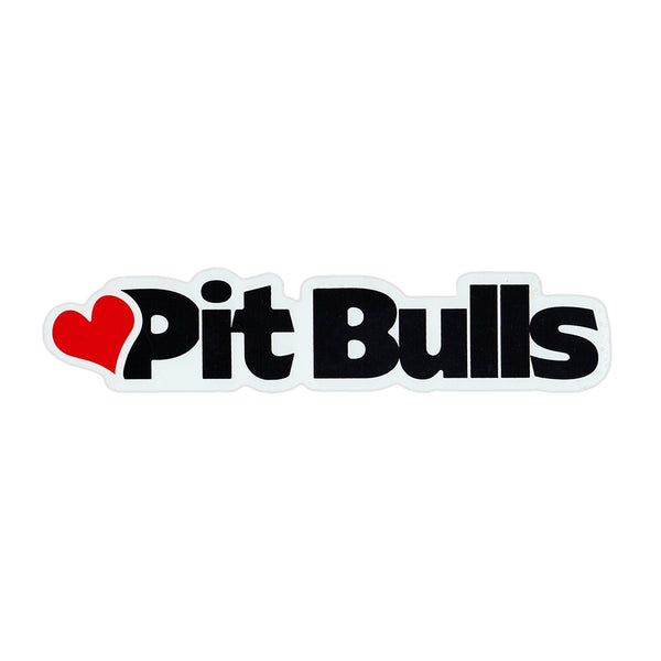 Word Magnet - Love Pit Bulls (1.5" x 7.5")