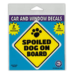 Window Decals (2-Pack) - Spoiled Dog On Board (3" x 3")