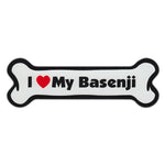 Dog Bone Magnet - I Love My Basenji
