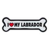 Giant Size Dog Bone Magnet - I Love My Labrador