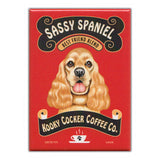 Refrigerator Magnet - Sassy Spaniel Coffee