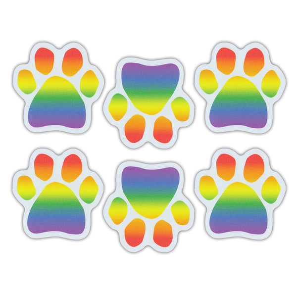 Magnet Variety Pack - Rainbow Paw Magnets, 1.75" x 1.75" Each