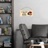 Sign, Wood, Dog Bone, It's Not A Home Without A Belgian Malinois, 10" x 5"