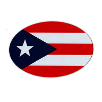 Oval Magnet - Puerto Rico Flag