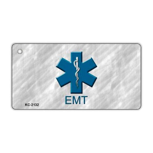 Aluminum Keychain - EMT Emergency Medical Technician (Star of Life)