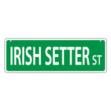 Novelty Street Sign - Irish Setter Street