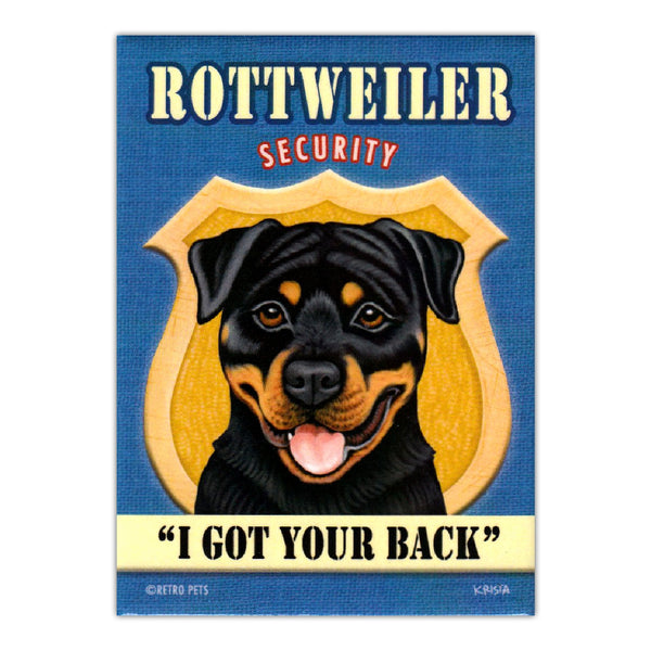 Refrigerator Magnet - Rottweiler Security