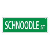 Novelty Street Sign - Schnoodle Street (Schnauzer Poodle)