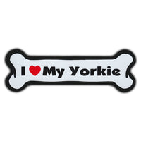 Dog Bone Magnet - I Love My Yorkie