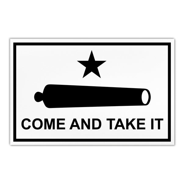 Magnet - Giant Size, Come and Take It Flag (Cannon) (12" x 7.75")
