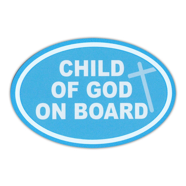 Oval Magnet - Child of God on Board