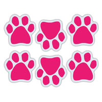 Magnet Variety Pack - Pink Paw Magnets, 1.75" x 1.75" Each
