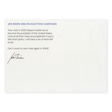 Prank Postcards (10-Pack, Joe Biden Vote) - Back