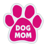 Dog Paw Magnet - Dog Mom, Pink (5.5" x 5.5")