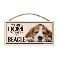 Wood Sign - It's Not A Home Without A Beagle