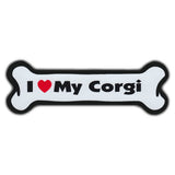 Dog Bone Magnet - I Love My Corgi