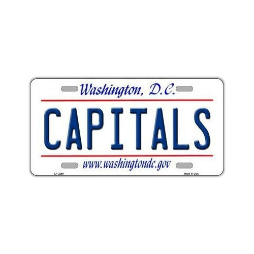 NHL Hockey License Plate Cover - Washington Capitals
