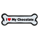 Dog Bone Magnet - I Love My Chocolate
