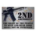 Magnet - 2nd Amendment, Right To Bear Arms (6" x 4")