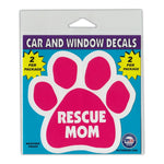 Window Decals (2-Pack) - Rescue Mom (4.25" x 4")