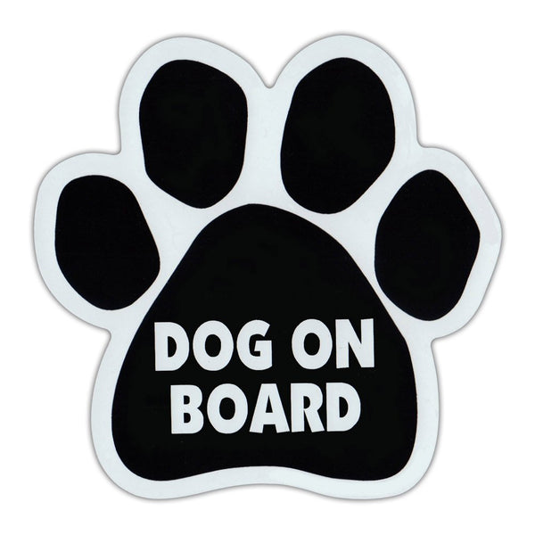 Dog Paw Magnet - Dog On Board (5.5" x 5.5")