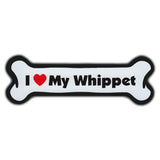 Dog Bone Magnet - I Love My Whippet