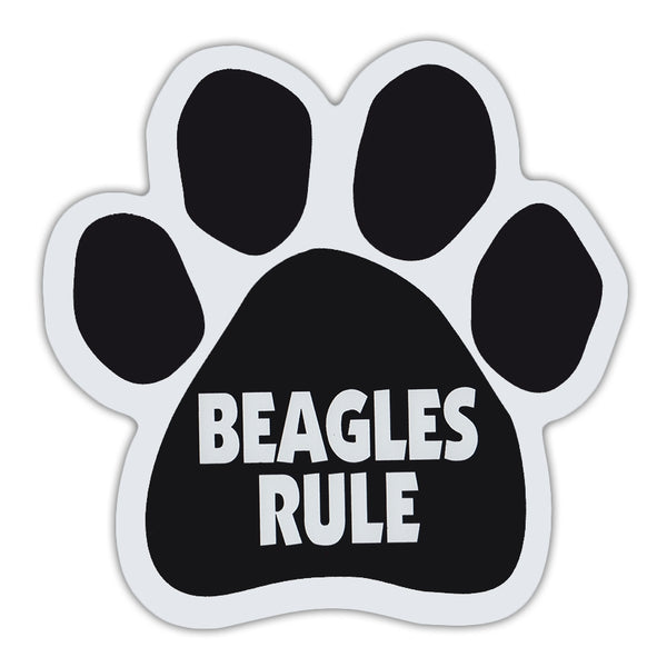 Dog Paw Magnet - Beagles Rule