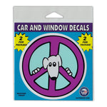 Window Decals (2-Pack) - Purple Peace Sign (4" Diameter)