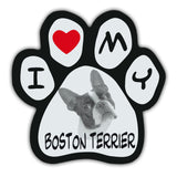 Picture Paw Magnet - I Love My Boston Terrier