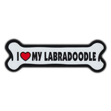 Giant Size Dog Bone Magnet - I Love My Labradoodle