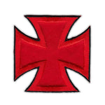 Patch - Maltese Cross (Red, Black Trim)