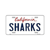 NHL Hockey License Plate Cover - San Jose Sharks