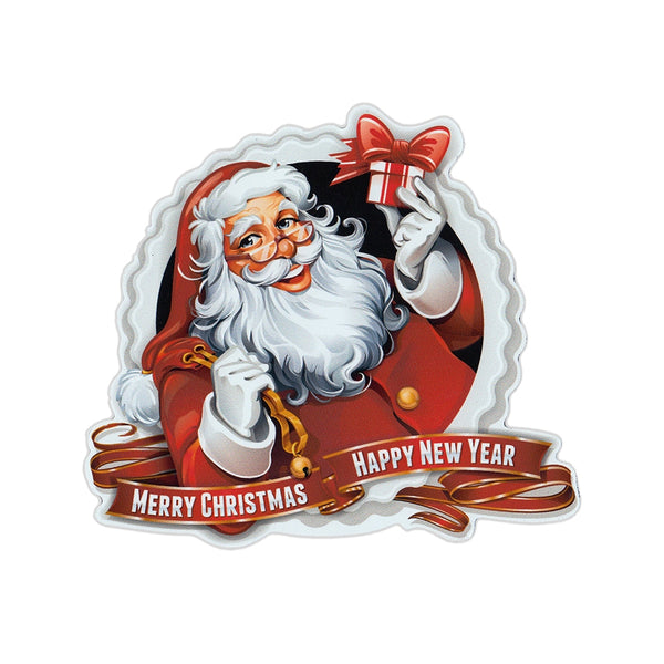 Magnet - Merry Christmas Happy New Year (4.5" Round)