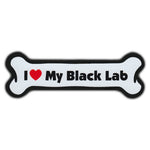 Dog Bone Magnet - I Love My Black Lab