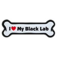 Dog Bone Magnet - I Love My Black Lab