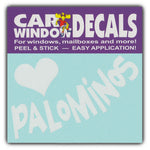 Window Decal - Love Palominos (4.5" Wide)