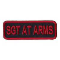 Patch - Sgt At Arms (Sergeant), Red/Black