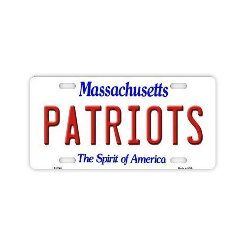 License Plate Cover - New England Patriots