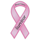 Ribbon Magnet - Breast Cancer Survivor