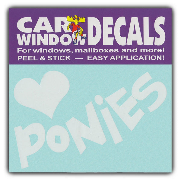 Window Decal - Ponies (4.5" Wide)