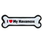 Dog Bone Magnet - I Love My Havanese