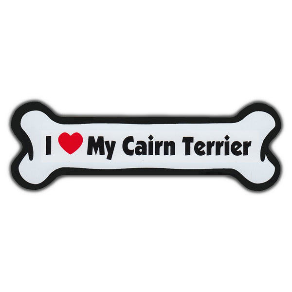 Dog Bone Magnet - I Love My Cairn Terrier