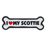 Giant Size Dog Bone Magnet - I Love My Scottie