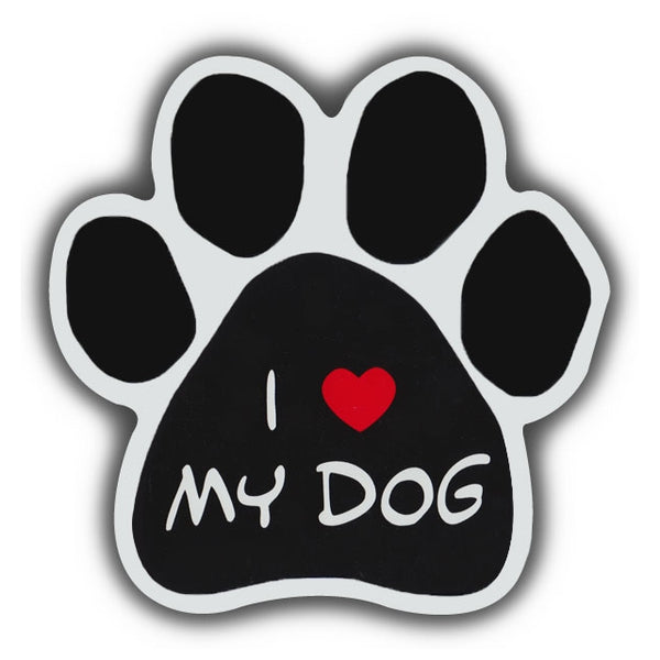 Dog Paw Magnet - I Love My Dog