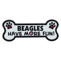 Dog Bone Magnet - Beagles Have More Fun!