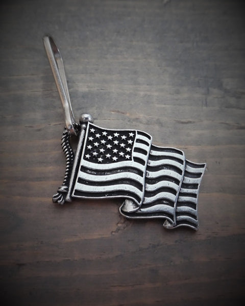 Zipper Pull - United States Flag (.75" x 1.5")