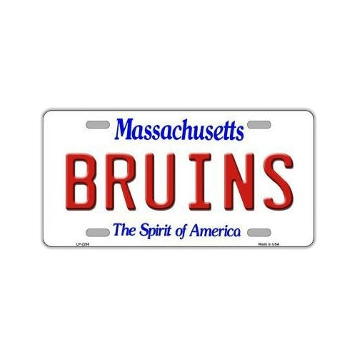 NHL Hockey License Plate Cover - Boston Bruins