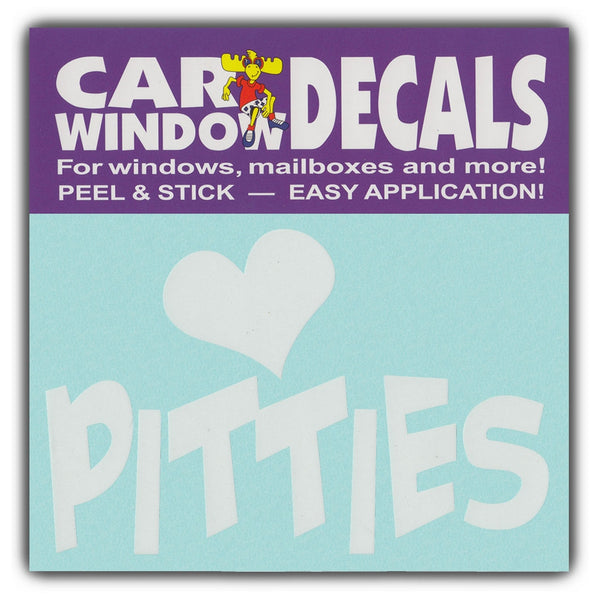 Window Decal - Love Pitties (4.5" Wide)